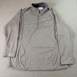 Masters Tech Golf Pullover Mens S Gray Long Sleeve Quarter Zip Performance